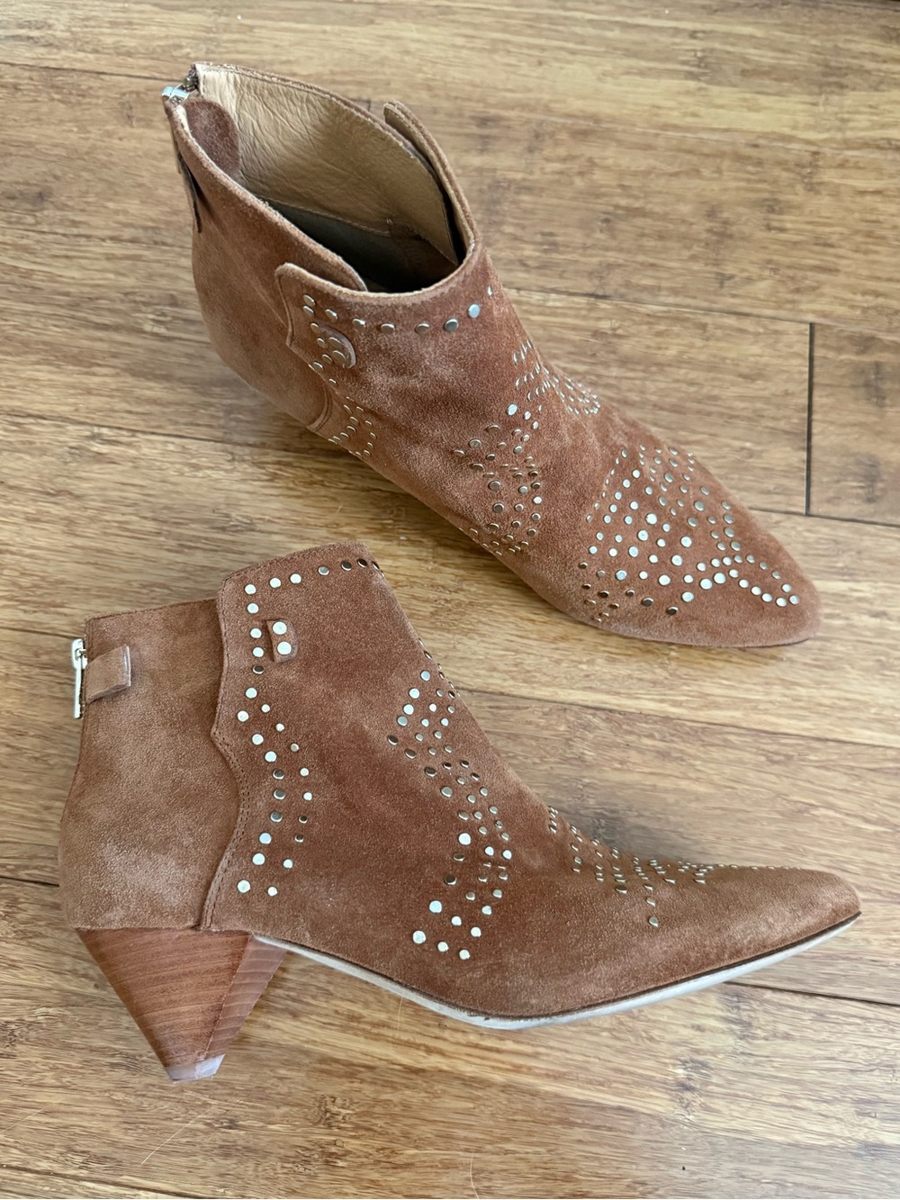 Joie Bickson Suede Studded Ankle Boots